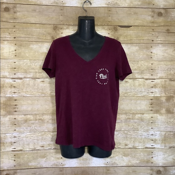 PINK Victoria's Secret Tops - Pink Victoria’s Secret V-neck shirt size small